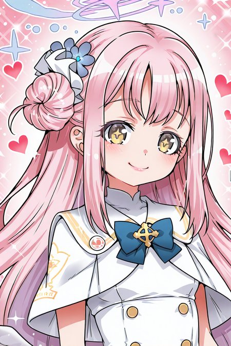 detailed background, shiny skin, posing,
safe, general, 
heart, bloom, glitter, sparkle, 
<lora:mdoh.il:1>,
mdoh,
mika_(blue_archive),