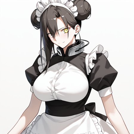 <lora:Takeuchi_Takashi_PonyXL_style_v01:1>
<lora:agent.pony:1>
score_9 , score_8_up , score_7_up , source_anime , 
masterpiece , best quality , ultra-detailed , 
BREAK
agent \(girls' frontline\), maid
1girl , woman , huge breasts , light smile , light blush , ((medusa (fate)):0.5)  , 
long black hair  , maid dress ,  
cool posing