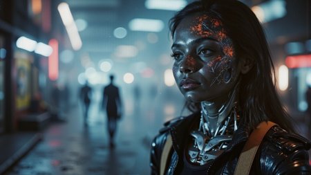 raw photograph, android robot woman with (broken rusty old metal chest and neck)
(style by Yuri Shwedoff),shallow depth of field, vignette, (Fujicolor Superia X-TRA 400) style by Nirav Patel, perfect focus