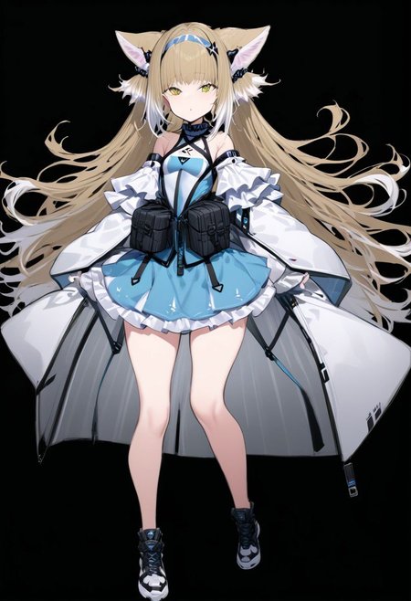 masterpiece, best quality, ultra-detailed, beautiful, nai3, 1girl, solo, full_body, tachi-e, 
suzuran_\(arknights\),