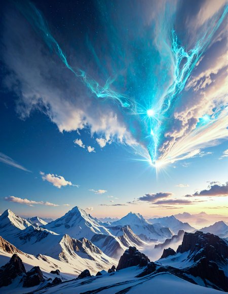 Sci-fi landscape
a snowy mountain, with icy cliffs, frozen rivers, and a sense of desolation,
,
Rainy and foggy Weather,
a dawn cloudscape, where the first light of day breaks through, casting a golden glow on the clouds, signaling a fresh start,
Blue hour twilight with sodium vapor glow,
Winter pine forests under snow,
Salt flat mirror effects,
,
Telescopes tracking phantom galaxies,
Wind carrying whispered algorithms,
Yoshihiro Tatsumi 
(masterpiece:1.4), (intricate details:1.4), (hyperrealistic:1.3),(painting:0.9),(ultra detailed:1.4), (8k resolution:1.3), (sharp focus), (dramatic perspective:1.1), (chromatic aberration:0.3), (film grain:0.2),
<lora:JuggerCineXL2:0.3>,
<lora:add-detail-xl:0.3>,
<lora:WildcardX-XL-Detail-Enhancer:0.4>,
<lora:xl_more_art-full_v1:0.7>,
<lora:ClassipeintXL2.1:0.3>,
<lora:Flux-XL_Scenery:0.3> flux-scenery ,
<lora:EnvyDramaticLightingXL01:0.7>
detailxl,