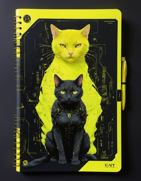 Ghost in the Shell anime style, cyberpunk cat, Legal Pad Yellow and Fluorescent Yellow hue, (cyberpunk but beautiful:1.4), (intricate details, masterpiece, best quality:1.4)
<lora:epi_noiseoffset2:0.5> <lora:add-detail-xl:1> <lora:xl_more_art-full_v1:0.5>  <lora:NicolaSamori:0.7>  <lora:niji:0.7>