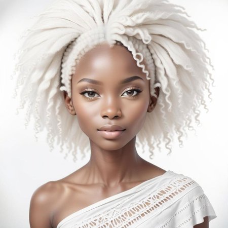 Portrait photography:2.3 of white african ethnicity woman, young, beautiful, high key