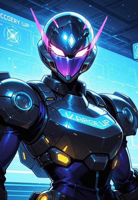 score_9, score_8_up, score_7_up, 1girl, solo, intergalactic bounty hunter, futuristic battle armor with glowing neon accents and advanced tech, dual plasma blasters with sleek designs and glowing energy cores, short spiky purple hair with cybernetic enhancements, realistic, cinematic angle, cinematic lighting, athletic body, determined face, glowing cyan eyes, combat-ready pose
BREAK
tracking a target through a bustling alien marketplace
BREAK
source_sci-fi_art, rating_explicit, expressive, full body, dynamic pose
BREAK
detailed beautiful background, vibrant alien marketplace with exotic stalls and bustling crowds, neon-lit signs and holographic advertisements, alien creatures and advanced technology, distant spacecraft and futuristic skyline, high-tech atmosphere with a sense of adventure and danger
<lora:Expressive_H:0.6>Expressiveh, (SimplepositiveXLv1:1.3), (upper body, full clothed:1.85) ((masterpiece)) (ultra realistic, 32k, masterpiece:1.2), (high detailed skin:1.1), (high quality:1.1) (((full clothed))) <lora:DandonFuga_Style_v.2_-_Pony:0.8> 
<lora:add-detail-xl:1> 
<lora:Dynamic Poses:1>