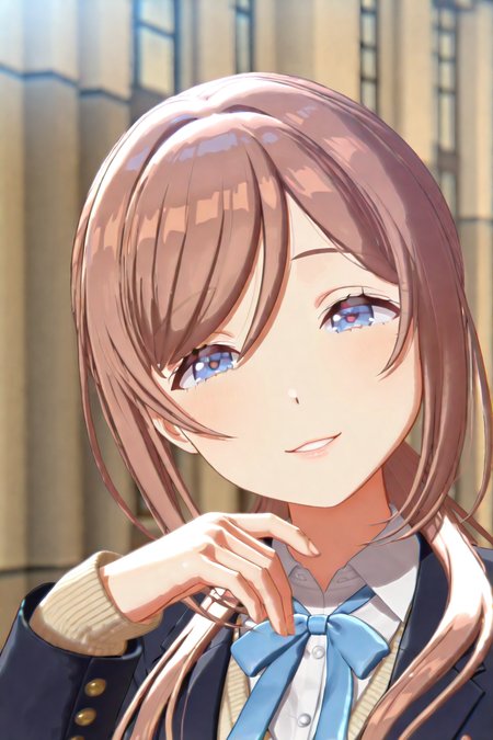 shiny skin, posing, 
<lora:gaku3d.il:1.0>,
gaku3d,
rinami, 
half-closed eyes, smile, head tilt, parted lips,