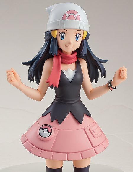score_9, score_8_up, score_7_up, source_anime, pokemondawn, 
<lora:pokemon-dawn-anime-ponyxl-lora-nochekaiser:0.5>, 
pokemon dawn, black hair, blue eyes, sidelocks, long hair, 
bare shoulders, beanie, black shirt, black socks, bracelet, hat, jewelry, kneehighs, miniskirt, pink skirt, red scarf, scarf, shirt, skirt, sleeveless, sleeveless shirt, white headwear,
<lora:gsc-figurines-ponyxl-lora-nochekaiser:1>, gsc figurines, 1girl, smile