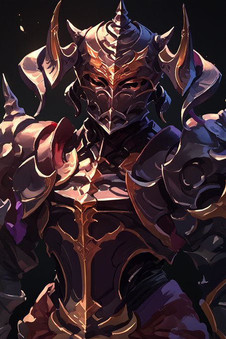 score_9, score_8_up, score_7_up, score_6_up, source_anime, solo <lora:gbfbk-pdxl-nvwls-v1-000005:1> helmetBK, horned helmet, armor, shoulder armor, gauntlets, black pants, armored boots, portrait, black background