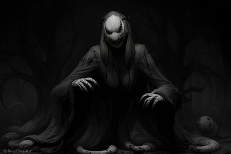 Photography, photorealistic, insanely real life detailed, 8k, highest resolution possible, sharp focus, taken with professional DSLR and lenses, cinematic, taken best skilled cinematographer, 
mong, monster, horror \(haunted house\), Darkness,
haunted house,night,dark,sparse Candlelight, creepy, scary,terrifying
horror movie atmosphere, cinematic dark night time lighting and dramatic shadows,