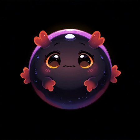 "(masterpiece, best quality, high quality, highres), very awa, highres, absurdres,
(naguru \(cyoroama\):0.9), (chii-kun \(seedyoulater\):0.7), pikaole, cute, 
round ball monster, eyes on top of head, solo,, no humans, black background
(no humans:1.1), (cute:1.2), comfy, solo, cozy,