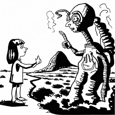 drawix19 girl and alien<lora:drawix19:1>