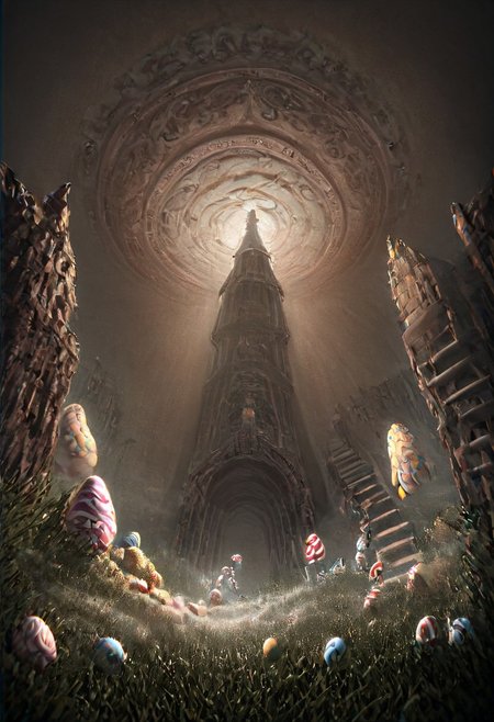 score_9, score_8_up, score_7_up,
crazystair, multidimensional stairs labyrinth, mdsl, indoors, stairs, upside down, walked humans, humans on strairs ,Dark Fantasy page ,evil villain ,darkness, fog, easter eggs, oppositestowers, grass, fog ,Candy Land ,castle ,ais-darkpartz ,dark