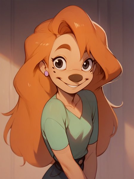 score_9, score_8_up, score_7_up, score_6_up, score_5_up,   <lora:roxanneXLP:1> roxanne, 1girl, solo, long hair, smile, orange hair, black eyes