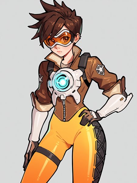 score_9, score_8_up, score_7_up, score_6_up, score_5_up, score_4_up,
BREAK
1girl, tracer \(overwatch\), brown hair, short hair,
BREAK
solo, standing, bikesuit,
BREAK
white background, simple background, angled shot, dynamic pose, dynamic angle, <lora:Lunas-KaatokunArt-SDXL-A1:1>