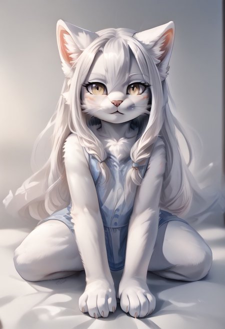 (((Barefoot furry character, full body, cinematic setting, furry female, plantigrade))) 
Illustrate a refined and poised ((cat)) with sleek ((silver-gray fur)) and striking aquamarine eyes. Adorned in fashionable ((attire with subtle botanical patterns)). The figure ((lies barefoot on lounger)) in a luxurious spa environment, surrounded by potted plants like botulinum-producing Clostridium botulinum, amidst bottles labeled "serum" and "elixir," referencing the medical use of botulinum toxin. showing paws soles to viewer.
BREAK, detailed background, 8K, (masterpiece:1.5), intricate details, highly detailed, extreme detail, octane render, fine art, best quality, highres, (detailed face:1.5), ((full_body)), UHD, (((perfect hands))), low light