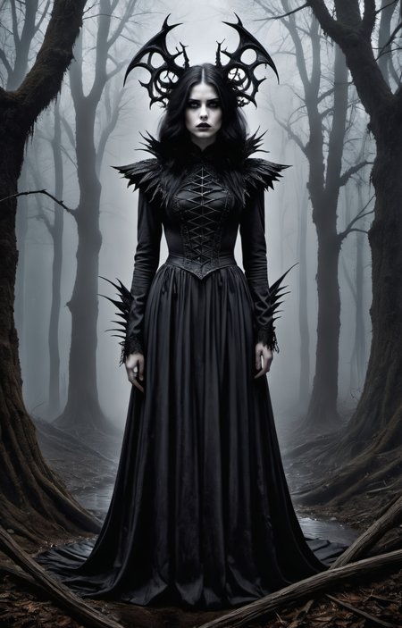 Horror-themed create an award-winning photograph of a young woman exploring an original and unconventional theme that captivates and amazes the viewer.  Push boundaries of traditional concepts,infusing the image with creativity and wonder,leaving a lasting impression on those who behold it.,absurdres,intricately detailed,32K, . Eerie, unsettling, dark, spooky, suspenseful, grim, highly detailed