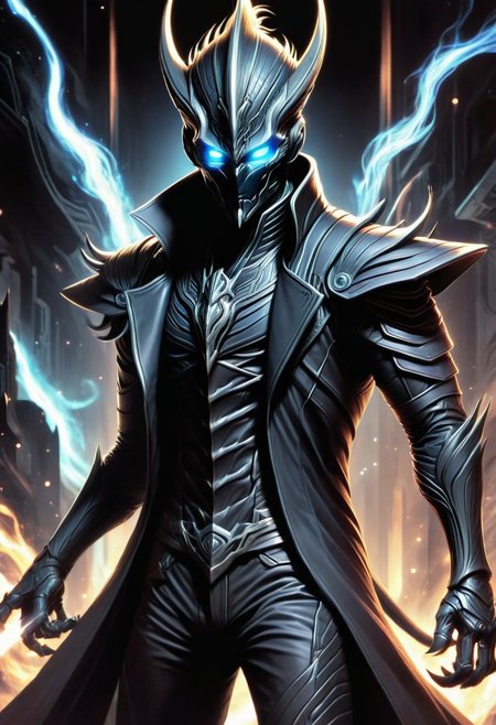 DonMN01rXL anime male xeno'jiiva, warlock,sharpshooter, chausse ,  <lora:DonMN01rXL-000008:0.8>