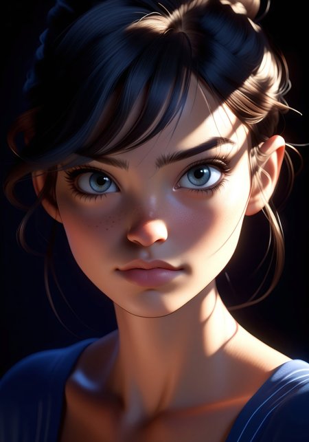 masterpiece, best quality, ultra-detailed, 4K, CGI-rendered, Pixar-style, Disney animation, DreamWorks, stylized 3D, ultra-smooth shading, subsurface scattering, hyper-detailed textures, physically-based rendering (PBR), Octane Render, Unreal Engine 5)
A highly detailed stylized 3D character, with smooth sculpted facial features, realistic subsurface scattering on skin, and a perfectly polished, high-quality CGI look. The shading is ultra-soft, with highly detailed lighting reflections on hair, skin, and fabric, mimicking a professional animated movie character.
The character has precisely sculpted stylized hair with perfectly smooth edges and realistic lighting interactions. The materials are physically accurate, giving a real 3D presence, with subtle global illumination effects. The background is cinematic, softly blurred, with a subtle gradient effect to emphasize the depth.
((Blender Cycles, Octane Render, volumetric lighting, subsurface scattering, soft rim lights, ultra-realistic shading, smooth NPR toon shading, sculpted details, ultra-sharp resolution))
