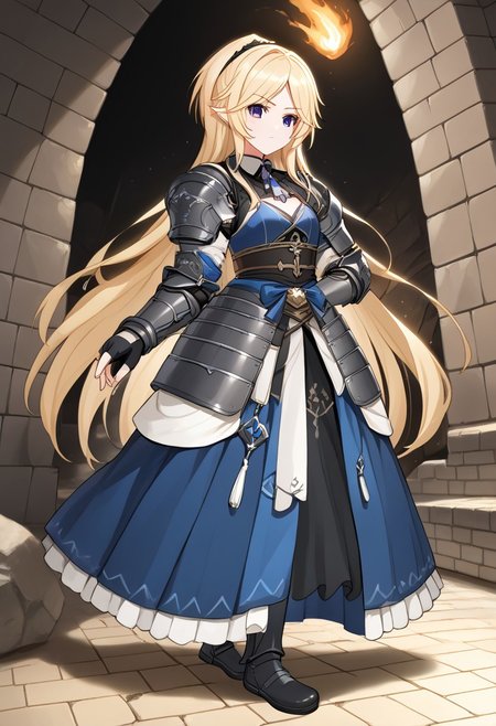 core_9, score_8_up, score_7_up,
BREAK source_anime, best quality, masterpiece, rating_safe, uncensored, High quality, 8k, Ultra detailed, insanely detailed, beautiful, prefect lighting, 1girl, 
BREAK yukariadv, very long hair, blonde,
full armor,
walking
BREAK (Cave, firewood, fire, water droplets, stone bed, rough floor,Cobblestone wall),