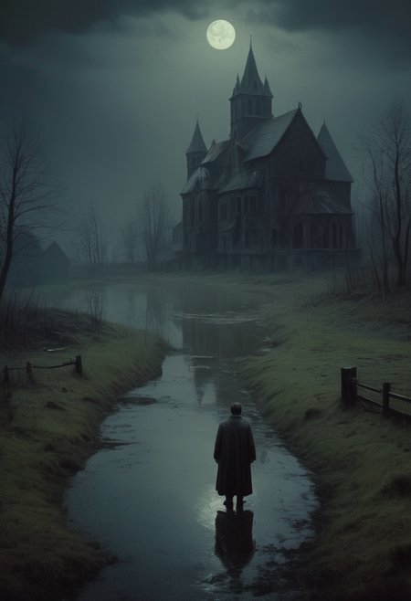 lovecraftian gothic landscape, (night), darkness
<lora:Andrei Tarkovsky Style:1> Andrei Tarkovsky Style page