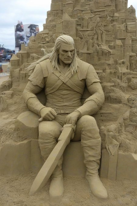<lora:PE_SandSculpture:0.8>  PESandSculpture, sandsculpture,sand,
Geralt of Rivia