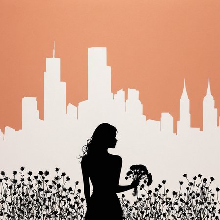 PStyl3, cityscape, negative space, abstract, woman, flowers  <lora:Maximalist_Drawing_BW:0.8>