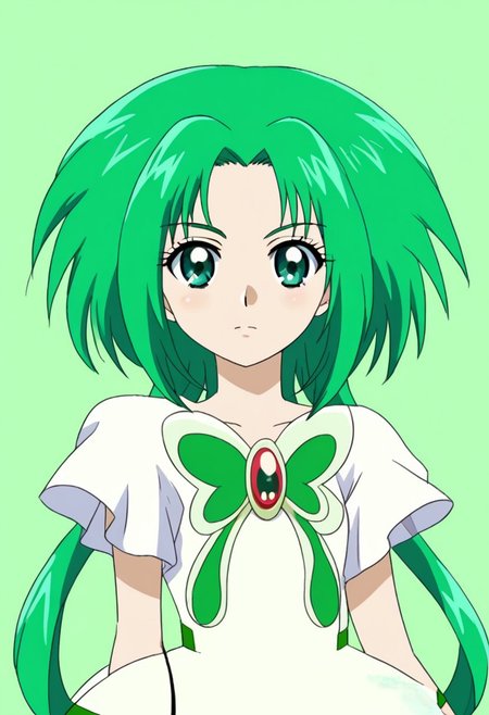 detailed background, green hair,, shiny skin,green eyes,<lora:curemint.:1>, curemint, solo,