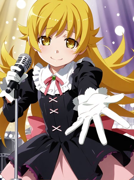 detailed background, shiny skin, posing, rating safe,
<lora:watanabe.pony:1>,
watanabe,  shinobu,
idol costume,
dress, long sleeves, gloves, frill, lace, 
stage, microphone stand, singing, half-closed eyes, reaching arm, tears, looking at viewer, closed mouth, tear drops, sad smile,