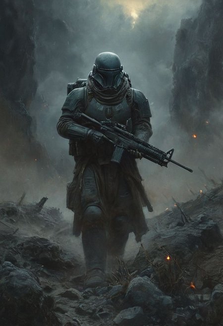 <lora:Dark-Fantasy_YOZ:1>((masterpiece, best quality, high quality, highres, ultra-detailed)),  space marines solders ,space marines soldiers using a machine gun,, oil on canvas, , (best quality, high resolution, extreme detail, outstanding composition, masterpiece:1.4), award winning, Gigginox, digital artwork by Beksinski, extremely detailed, dark, chiaroscuro, low-key,in the style of Kelly Slater ,style by Kelly Slater,closeup,digital artwork by Beksinski, style of Kelly Slate<lora:Dark-Fantasy_YOZ:1>
