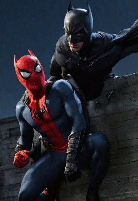 Batman and  spider-man