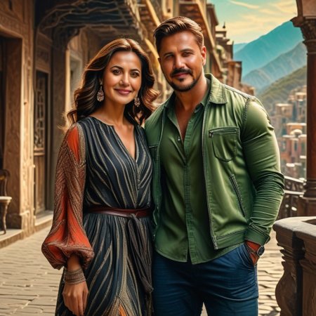 couple, man and woman, 30 years old,photography  hyper realism detailed character design matte painting, couple in love, ultra realistic, cinematic, ultra detailed,