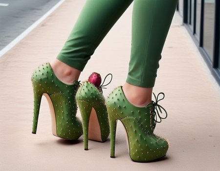 	high heels oxford, Prickly Pear Style