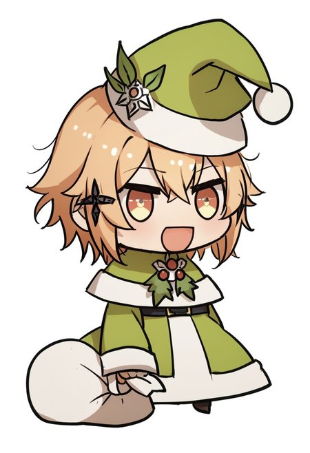 score_9, score_8_up, score_7_up, score_6_up, score_5_up, score_4_up, 1girl, padoru <lora:padoru-PD-1.0:1>, sinon \(sao\), white background