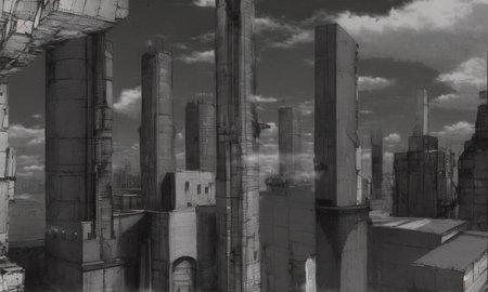 vast scenery, empty, city ruins, cables, tubes, clouds, smoke, (best quality:1.3), monochrome, grayscale, <lora:blame5:1>,  g-pen sketches, rough outline,detailed shadow