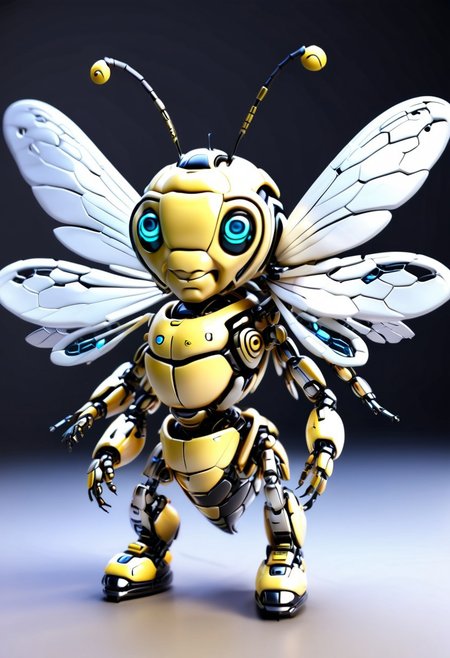 A Jed-Rbmls style bee, with neon led wings