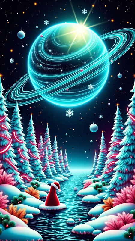 A (Neon:0.7) (Christmas:1.0) Style Chr457m45m3rg3D0nMN3M1C a white and Arab scientist studying the river ecosystem on Titan
<lora:Chr457m45m3rg3D0nMN3M1CFlux:0.9>