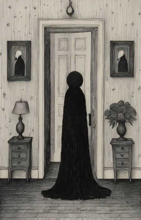 masterpiece,best quality,<lora:tbh276-sdxl:0.9>,illustration,style of Edward Gorey decaying peonies