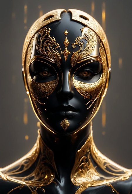 a fantasy image. like 100 masks of different emotions. simple masks, black and golden
midjourneyv6.1, Light Painting, detail background, perfect face, detailed face, dark futuristic, dark, chiaroscuro, low-key