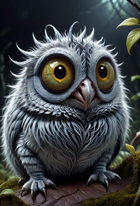 in the style of tim burton style depicting one strange and cute Animal very detailed, 4k, uhd masterpiece