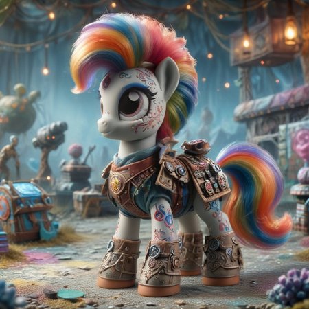 4k, everything is technology, extremely detailed wide view of amazing scene, ((futuristic dalek next to a clown pony)), ((advanced warfare)), ((high-tech combat)), ((military technology)), in ((futuristic highly detailed cyber)) with ((war-torn setting)), ((battlefield environment)), ((styled with armored aesthetic)), ((featuring quantum warfare design)), ((military precision)), ((advanced technology)), ((futuristic warfare)), with ((futuristic plasma effects)), ((combat warfare atmosphere)), ((battlefield ambiance)), ((war-torn environment)), (HD, masterpiece, best quality, hyper detailed, ultra detailed, super realistic),amazing, combinestyle, Pony_MLP_v1.8SDXL, ral-ltlpowny, add-detail-xl<lora:sdxl\morph\CombineStyle-HalfLife2-SDXL.safetensors:1.02:1.02> <lora:sdxl\character\Pony_MLP_v1.8SDXL.safetensors:1.0:1.0> <lora:sdxl\character\ral-ltlpowny-sdxl.safetensors:1.07:1.07> <lora:sdxl\enhancment\add-detail-xl.safetensors:0.6:0.6>