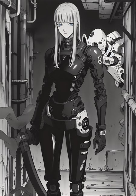 best quality,(beautiful detailed face:1.0), (detailed deep eyes),,<lora:ST anime:0.3>,, <lora:add detail:-0.2><lora:GoodHands-vanilla:1>
,1girl, style, 
, detailed_background,vast, gigantic, decrepit scenery, covered in large tubes and cables, dim light, giant-gross-organic, 
,upper body,weapon, sword, cyborg girl, cords, (safeguard), s
,,<lora:ST inikmixV5:0.4><lora:ST_hipev3:0.3> <lora:blame5:0.8>