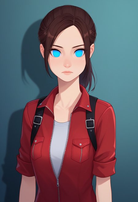score_9, score_7_up, BREAK   <lora:kannelart-guy-PONYv1:1>, no pupils, 1girl, solo, claire redfield, portrait, dark blue eyes,