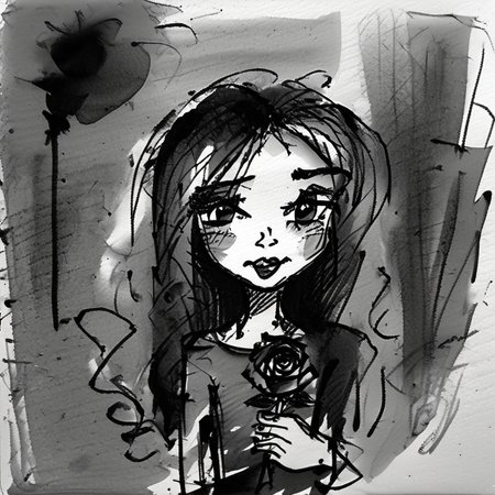 corcoc4s  girl with rose <lora:corcoc4s:1>