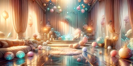 anime, best quality, absurd resolution, intricate detail, (perfect detail features), 8k, UHD, (masterpiece:1.4), high quality, high definition, animation, illustration, highly detailed, highres, extremely detailed, sharp focus, <lora:hyperdenoiser_v090:0.5>, <lora:hyperrefiner_v090:0.5>, <lora:add_detail:0.5>, 4k, absurd resolution, <lora:sd15_lora_beta:1>, garden, fluorescent, glowing, bioluminescence, light particles, vibrant, flora, sparks, opalescent, <lora:Sanctuary_of_Tourmaline:1>, (temple), sanctuary of tourmaline, gentle light, energy, gemstone, <lora:1710091483685932679:0.8> DreamColor, DreamLight, Dream, Dream-anime, iridescent, rainbow gradient, decorated with soft opalescent colors, luxurious plush furniture,gentle light filtering through the sheer curtains, pool, water, reflections,trickling fountain, oasis, tourmaline gemstone,