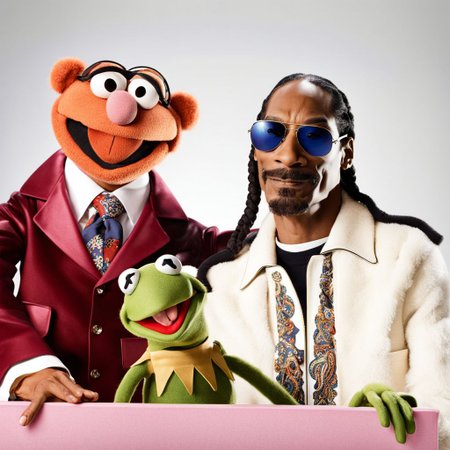 Snoop Dogg MuppetShow  <lora:SDXL-MuppetShow-Lora-step00002500:1.0>