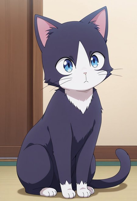 (absurdres, best quality, masterpiece:1.4), amazing quality, highres, newest, detailed, detailed body, detailed face, source anime, anime coloring, beautiful, petite, 
BREAK
WWNemu, NemuCat, cat,  no humans, animal focus, blue eyes