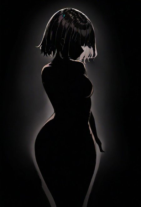 1girl, silhouette, 
masterpiece, best quality, very aesthetic, absurdres, cowboy_shot,