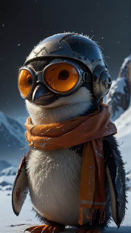 Adorable baby penguin sporting a tiny aviator hat, oversized goggles, and a flight scarf, posing amidst snow-capped mountains during the golden hour, captured with impeccable detail under studio lighting. (Horror, blood, dark:1.5),( Movie Artwork, Cinematic:1.3)
award winning artwork,
many details, extreme detailed, full of details,
Wide range of colors., Dramatic,Dynamic,Cinematic,Sharp details
Insane quality. Insane resolution. Insane details. Masterpiece. 32k resolution.
 <lora:add-detail-xl:0.85>  <lora:sss:0.8>sss, translucent, subsurface scattering 
 <lora:MJ52:0.25> 
<lora:ral-pxlprtcl:0.25> ral-pxlprtcl
 <lora:xl_more_art-full_v1:0.25>
<lora:zavy-cntrst-sdxl:0.3> dark, chiaroscuro, low-key