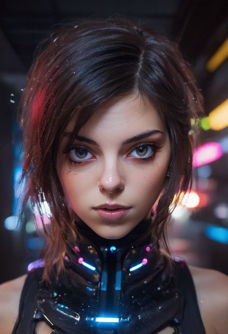   Nude girl, woman,  (high quality:1.2), , ame detailed skin, dark studio, rim lighting, dimly lit, low key, cold_light, (futuristic black Clothes:1.3),  black_background, perfect lips, from_above, pov, (realistic_blonde_hair:1.2), messy_hair, bobcut, forehead , palaroid,moles on body,  standing straight, nose piercing, heart necklace, close mouth, (small breasts),(looking straight to camera)(anchespaceroom:1.0)super-detailed intricate, taken by David LaChapelle, ligtning, bioluminescent, reflecting,(epiCPhotoGasm-colorfulPhoto:1.0), Porta 160 color, shot on ARRI ALEXA 65, bokeh, sharp focus on subject, shot by Don McCullin, nsfw, (natural skin texture, hyperrealism, soft light, sharp), (perfect round eyes:1.3), Capture the essence of her beauty, Enrich the composition with soft, diffused natural light that accentuates the textures and colors, creating a timeless and culturally rich image, EyeDetail-SDXL, fFaceDetail-SDXL