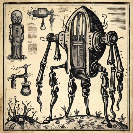 obscurae  robot, very detailed <lora:obscurae:1>
