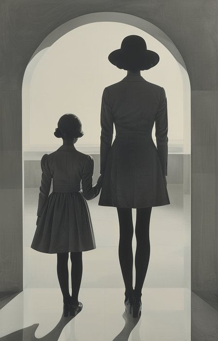 masterpiece,best quality,<lora:tbh300-sdxl:0.9>,illustration,style of F. C. Gundlach portrait of family